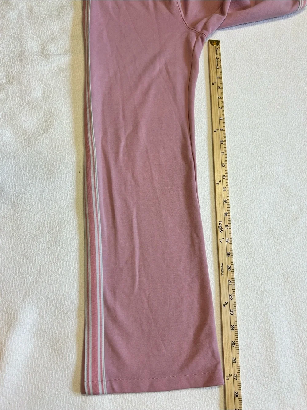 Roxy Girl XL Pink Wide-Leg Striped “Surf Your Love” Track Pants